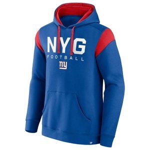 Men's Fanatics Branded Royal New York Giants Call The Shot Pullover Hoodie - XL